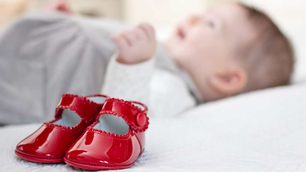 Navy Patent Baby Girl Shoes