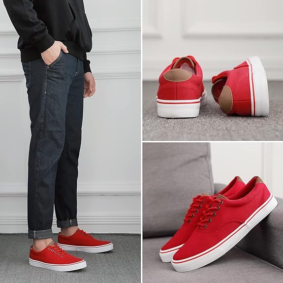 Cheap Red Casual Shoes Mens