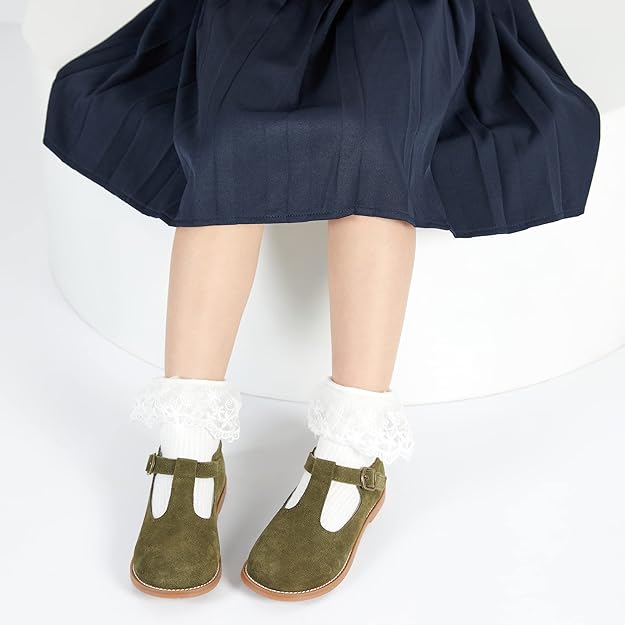 Olive Green Toddler Girl Shoes