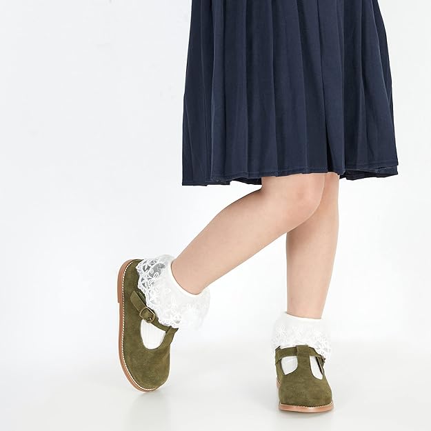 Olive Green Toddler Girl Shoes