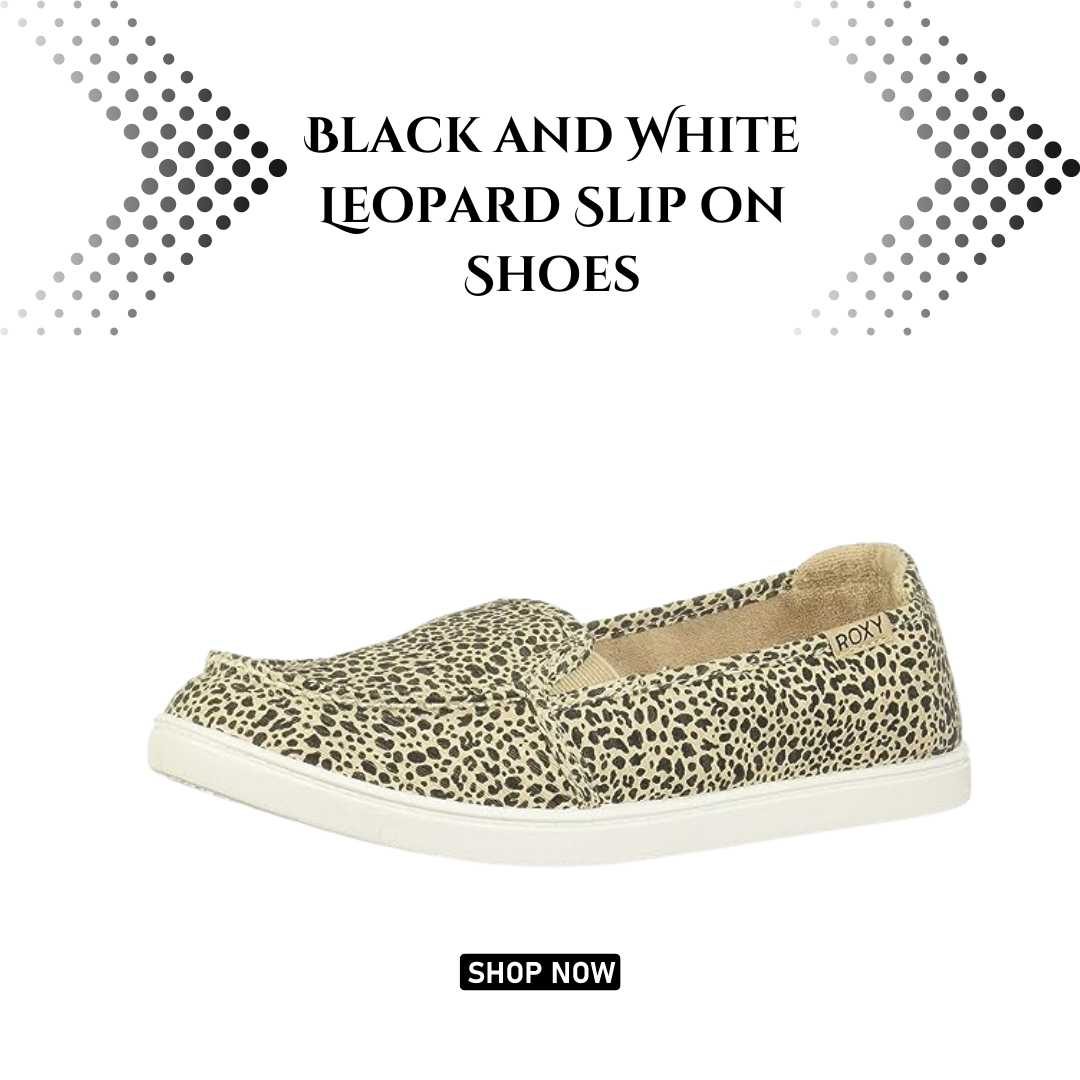 Unleashing Elegance: Embracing Style with Black and White Leopard Slip-on Shoes